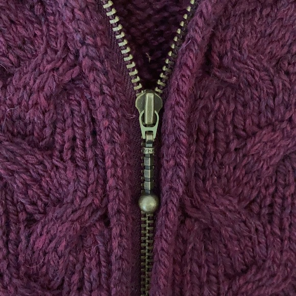 Kilronan Women’s Sweater Merino Wool Zip-Front Sweater Cardigan - Picture 6 of 15